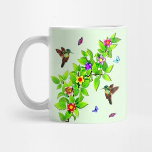 Hummingbirds and Butterflies Mug